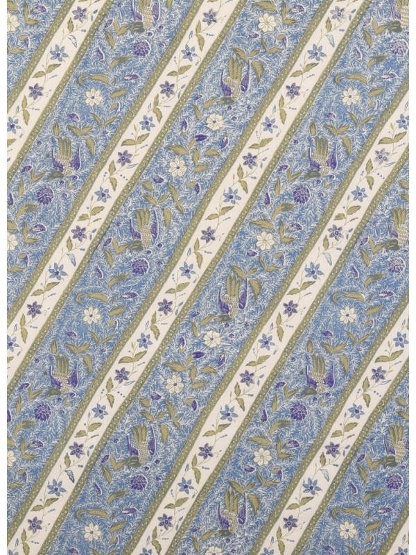 Pekalongan Tumpal Violet Printed Cotton Fabrics