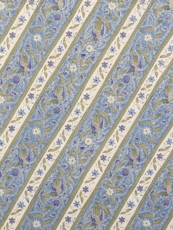 Pekalongan Tumpal Violet Printed Cotton Fabrics