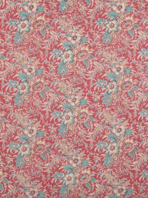 Lotus Merah Printed Cotton Voile Fabrics