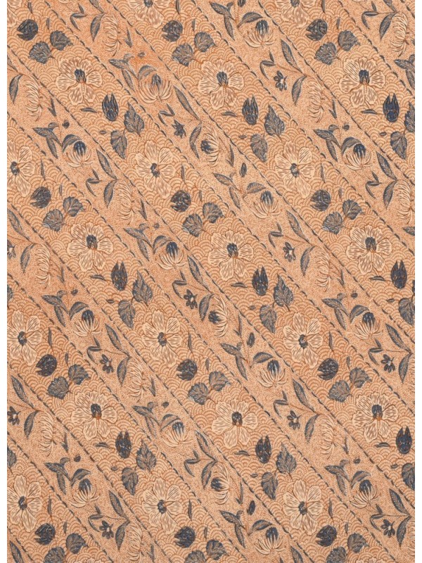 Pekalongan Coklat Printed Rayon Fabrics