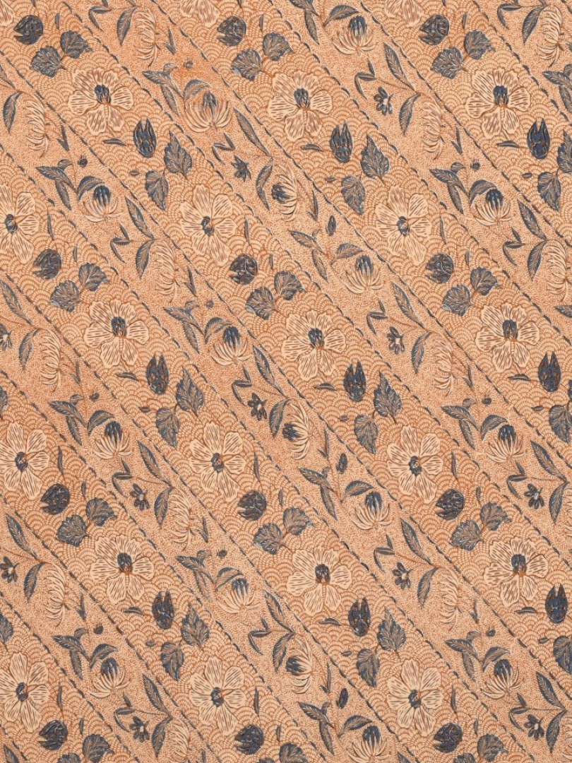 Pekalongan Coklat Printed Rayon Fabrics Pekalongan Coklat Printed Rayon Fabrics