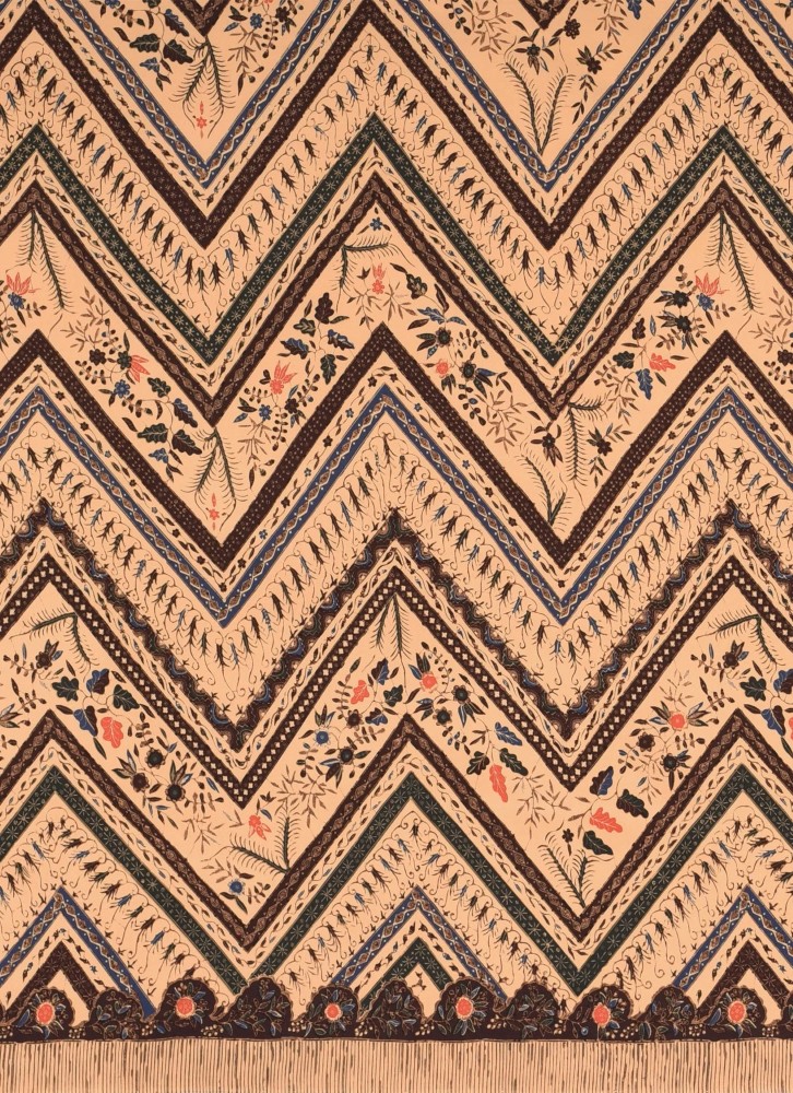 Pekalongan Zig Zag Printed Rayon Fabrics