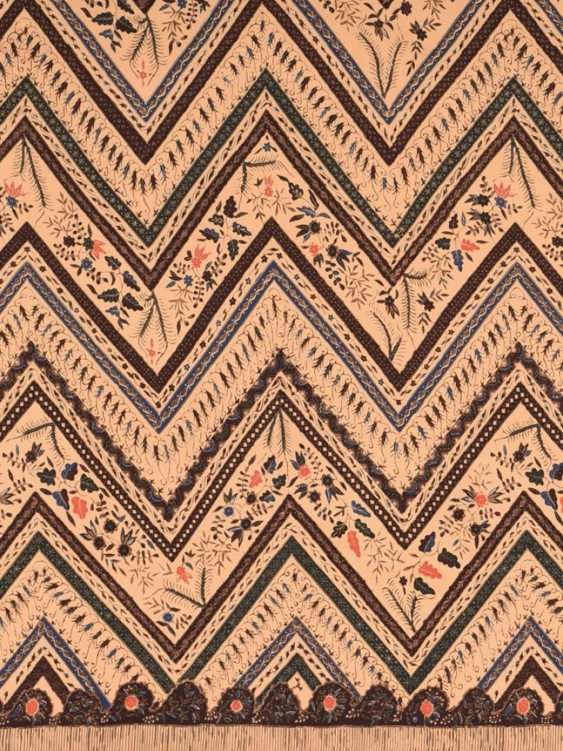 Pekalongan Zig Zag Printed Rayon Fabrics