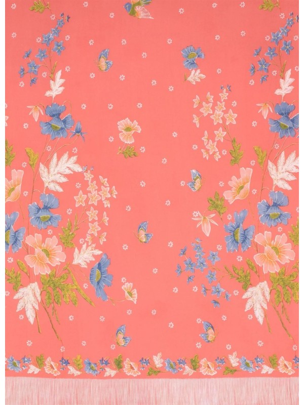 Tumpal Buket Jaring Printed Rayon Fabrics
