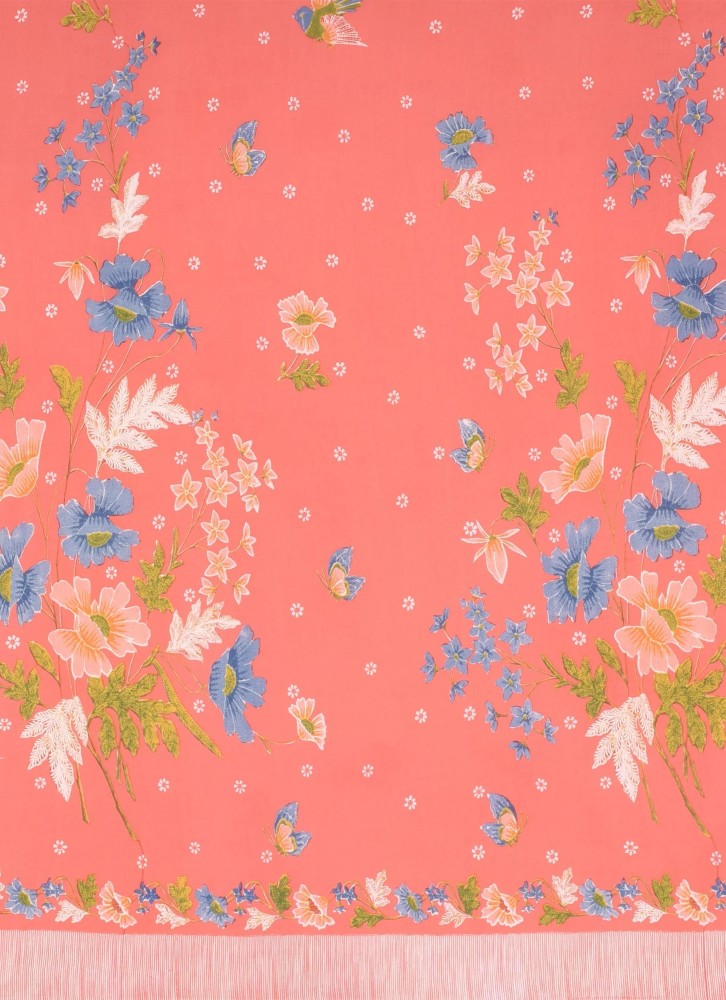 Tumpal Buket Jaring Printed Rayon Fabrics